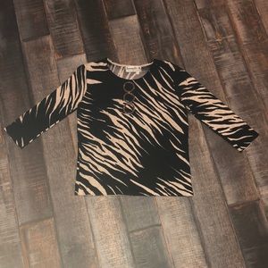 Ladies zebra sweater